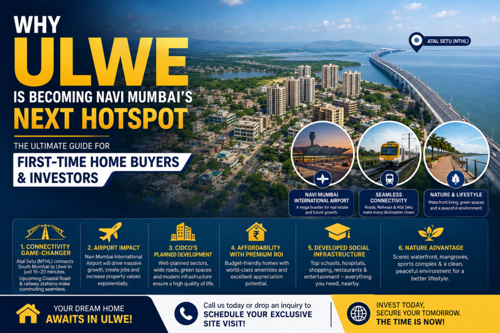Why Ulwe Is Becoming Navi Mumbai’s Next Hotspot: The Ultimate Guide for First-Time Home Buyers & Investors